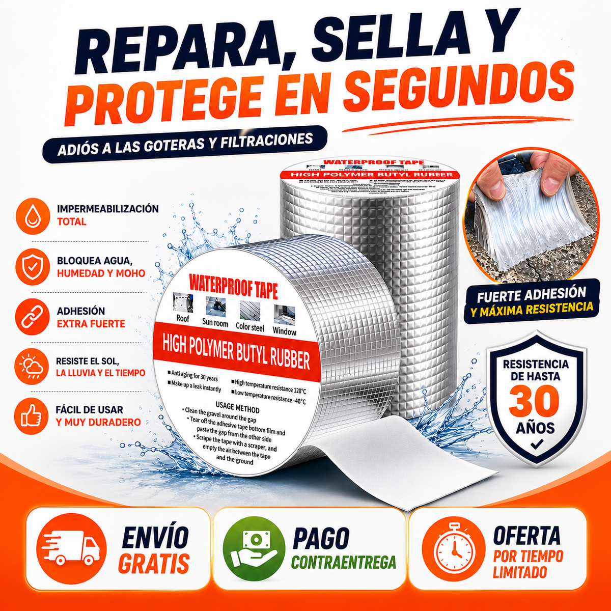 Cinta Impermeable | Ultra Adhesiva