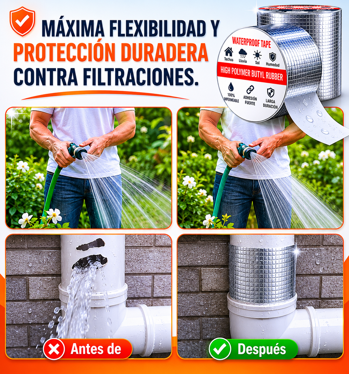 Cinta Impermeable | Ultra Adhesiva