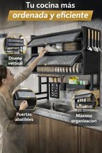 Escurridor Doble Nivel Con Puertas 🤩– Orden total y El Mejor Estilo Para Tu Cocina
