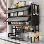 Escurridor Doble Nivel Con Puertas 🤩– Orden total y El Mejor Estilo Para Tu Cocina